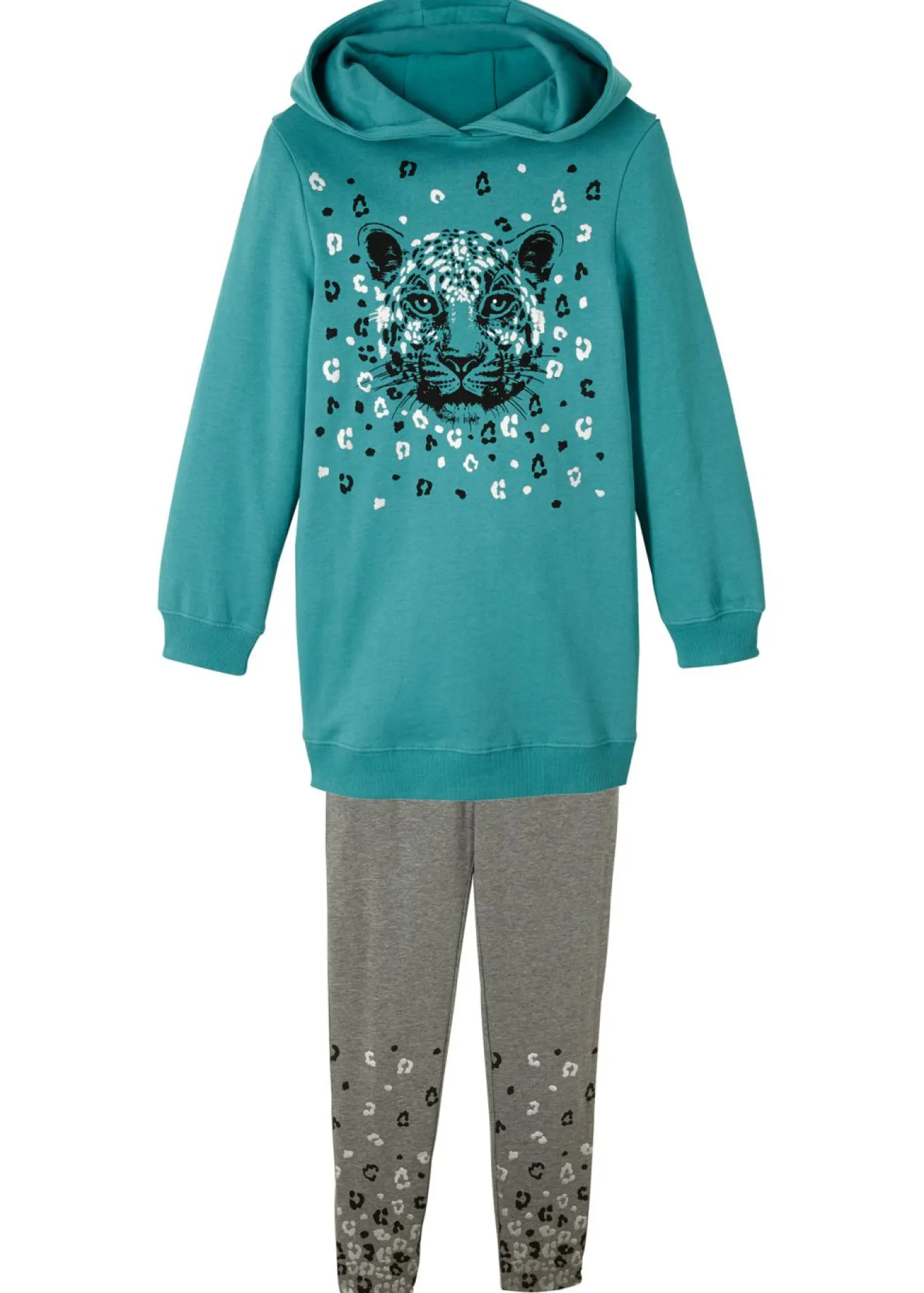 Sudadera y leggings de mezcla de algodón orgánico (conjunto de 2 piezas)