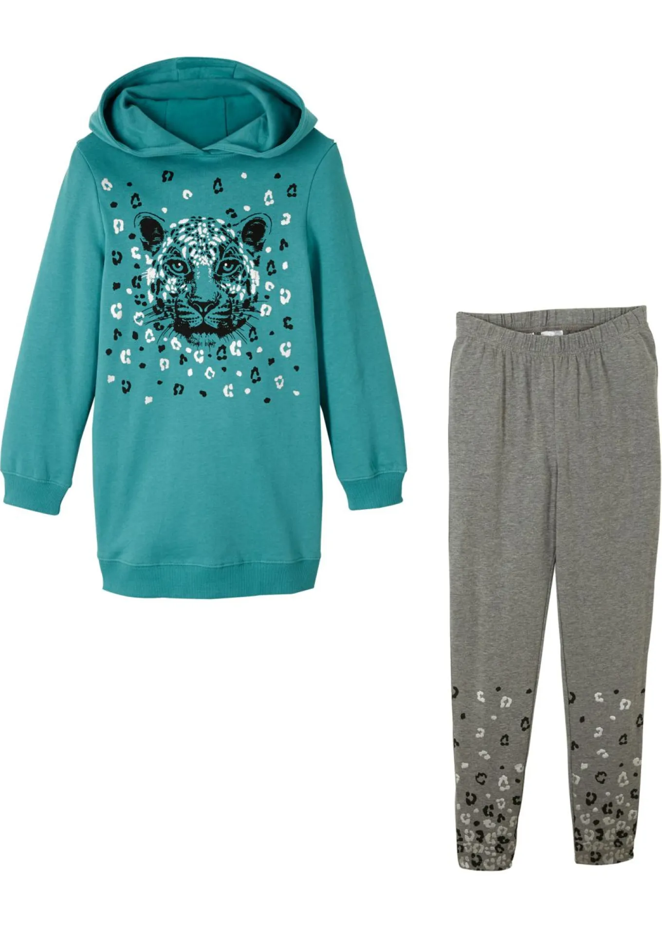 Sudadera y leggings de mezcla de algodón orgánico (conjunto de 2 piezas)