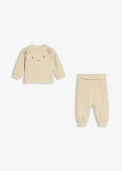 Sudadera y pantalón suaves de algodón orgánico (2 piezas)
