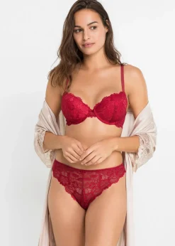 Sujetador + tanga de encaje delicado (2 piezas)