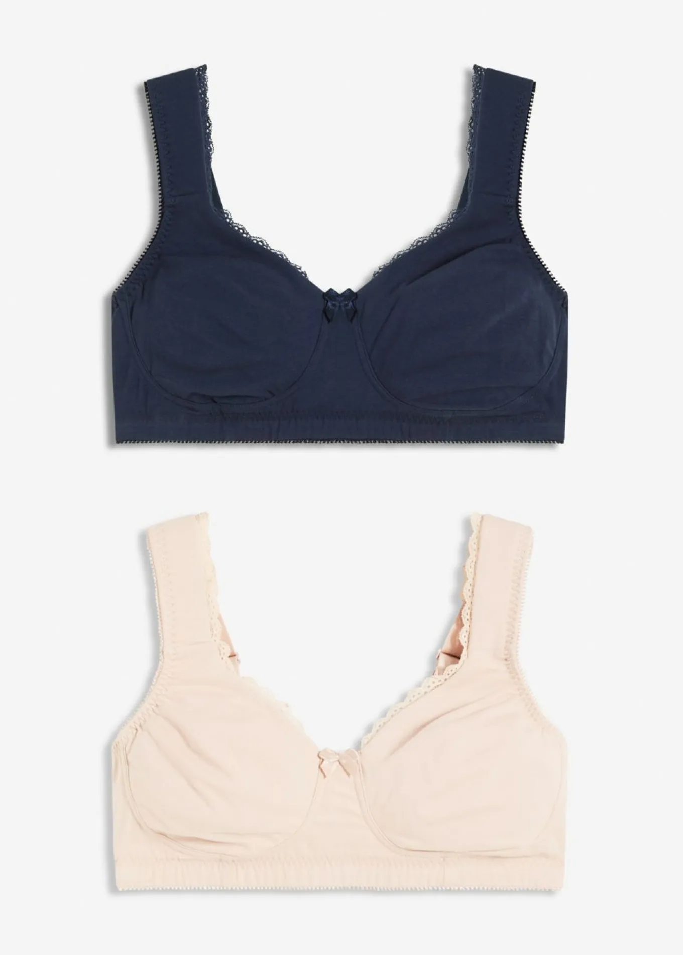 Sujetador reductor, sin aros, con algodón orgánico (2 unidades)