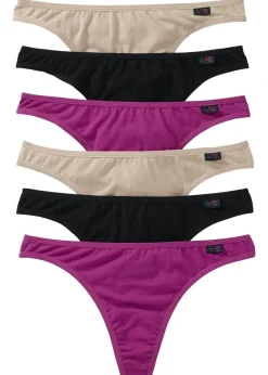 Tanga con algodón orgánico (6 unidades)