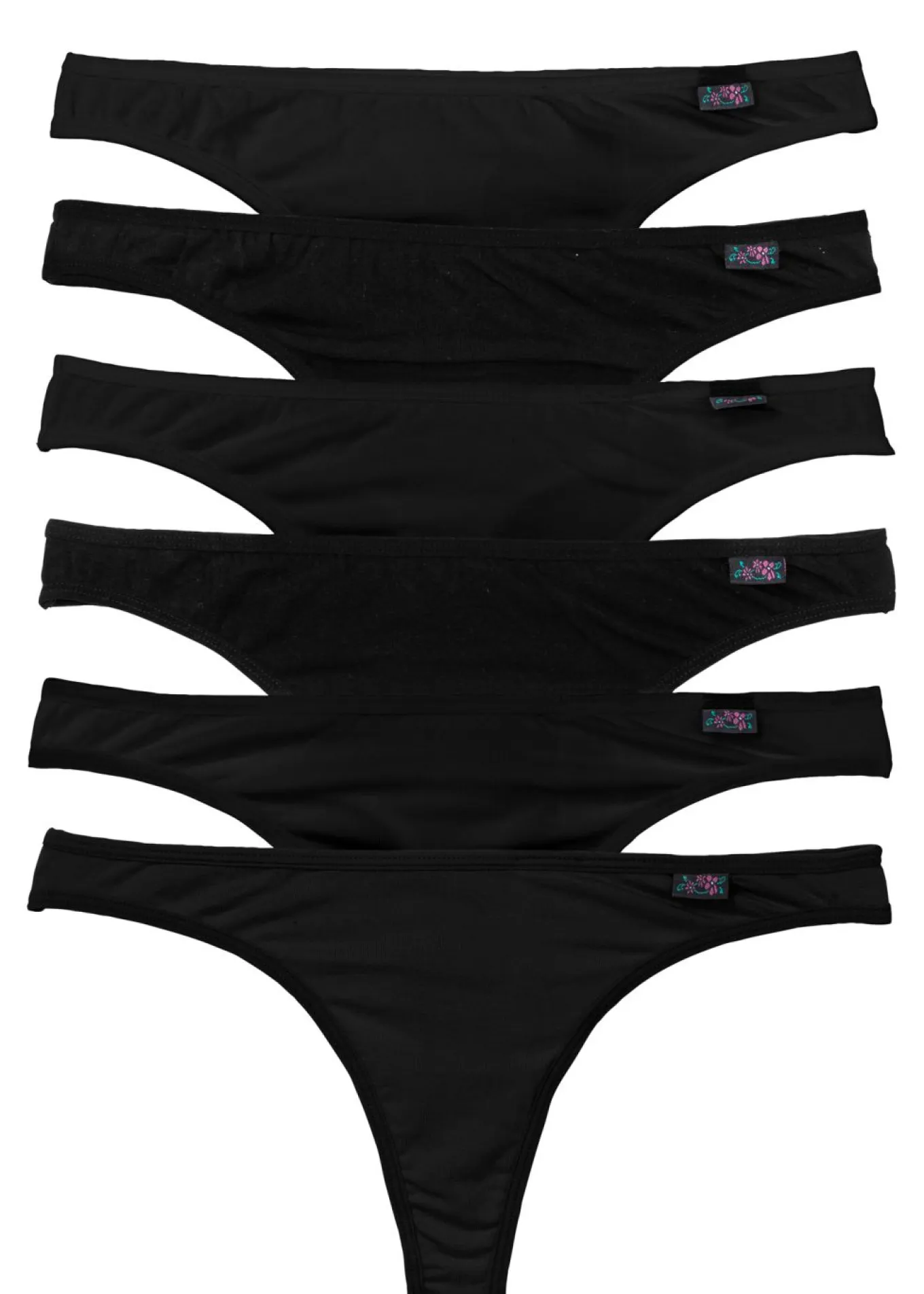 Tanga con algodón orgánico (6 unidades)