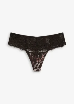 Tanga de encaje fino