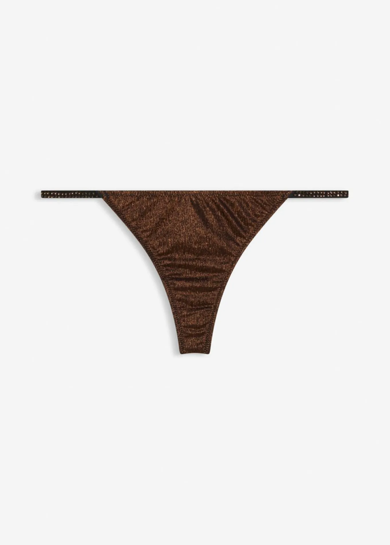 Tanga de material brillante