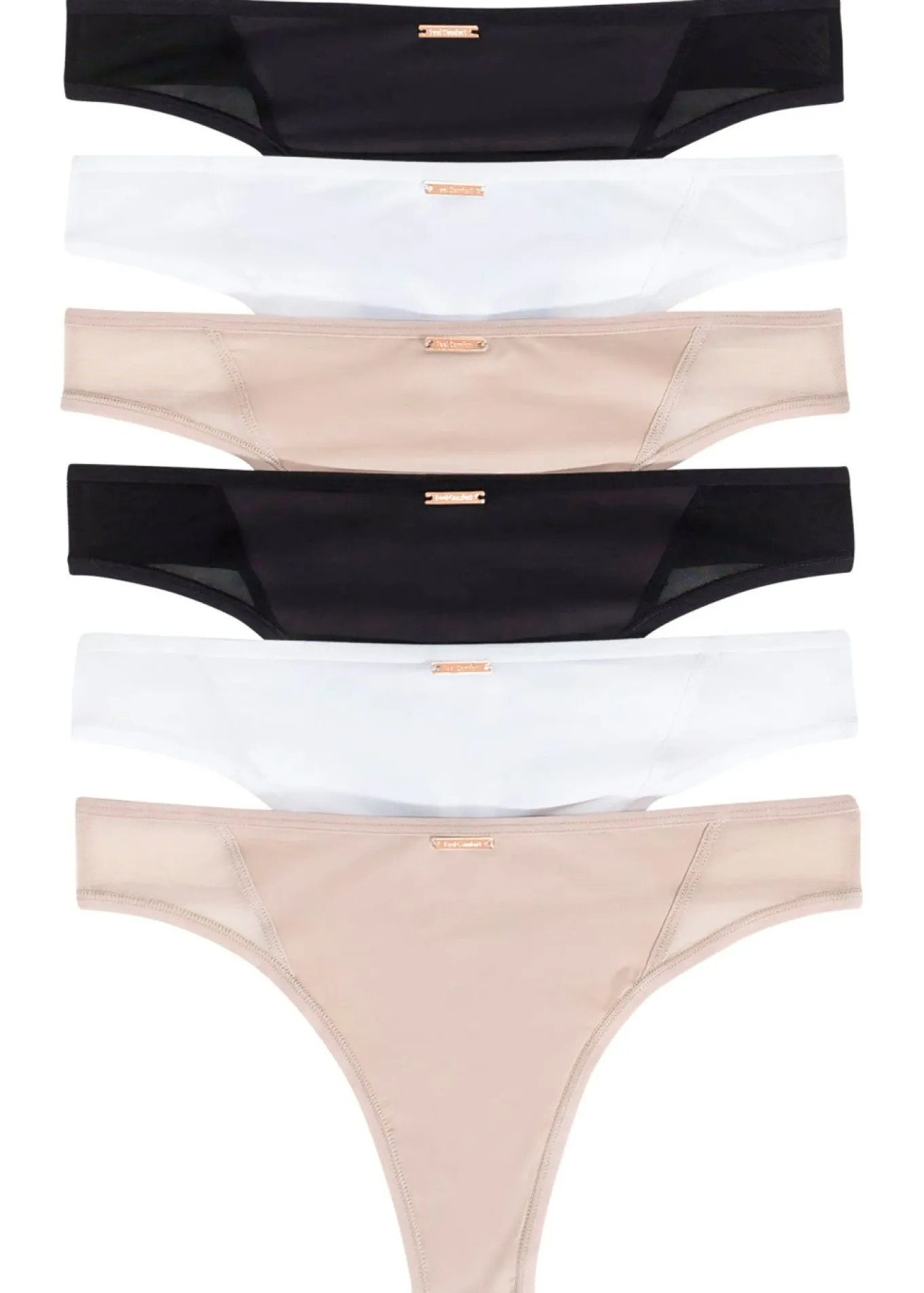 Tanga de microfibra de la serie Feel Comfort (6 unidades)