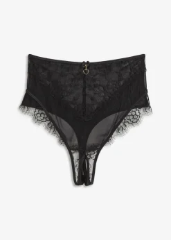 Tanga de talle alto con abertura