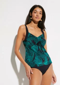 Tankini (2 piezas) con fruncido