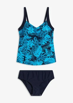 Tankini (2 piezas) con fruncido