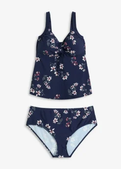 Tankini (2 piezas) con fruncido