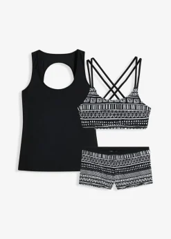 Tankini (3 piezas) con sujetador bustier