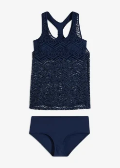 Tankini (2 piezas) de encaje