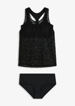 Tankini (2 piezas) de encaje