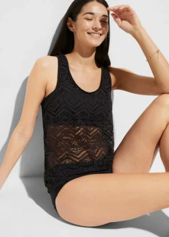 Tankini (2 piezas) de encaje