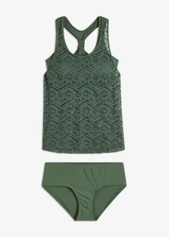 Tankini (2 piezas) de encaje