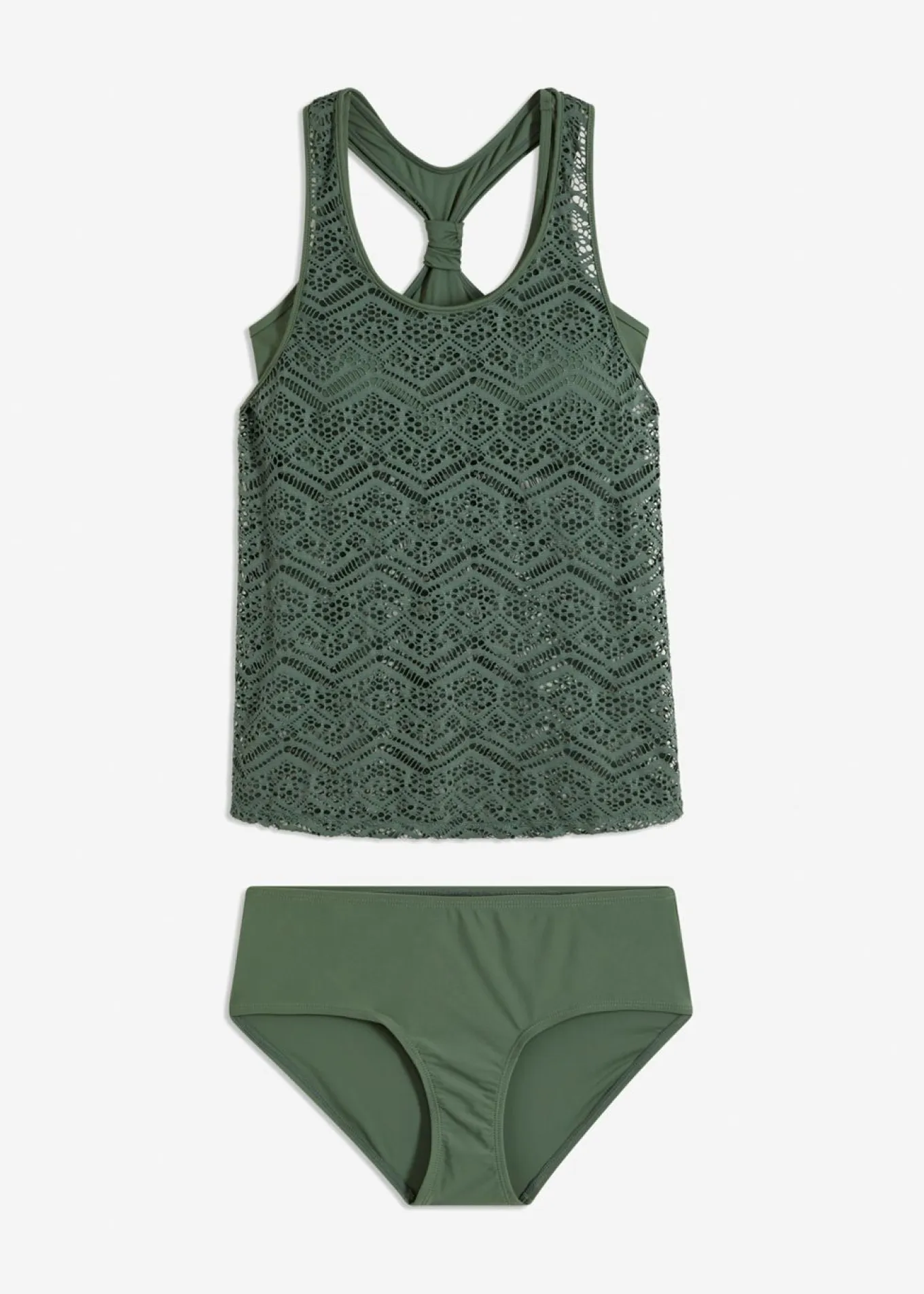 Tankini (2 piezas) de encaje