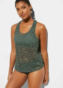 Tankini (2 piezas) de encaje