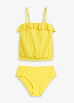 Tankini bandeau (2 piezas) con tirantes multiposición