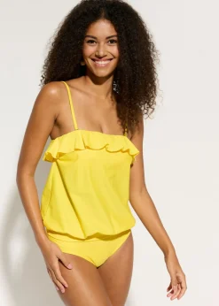 Tankini bandeau (2 piezas) con tirantes multiposición