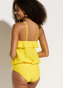 Tankini bandeau (2 piezas) con tirantes multiposición