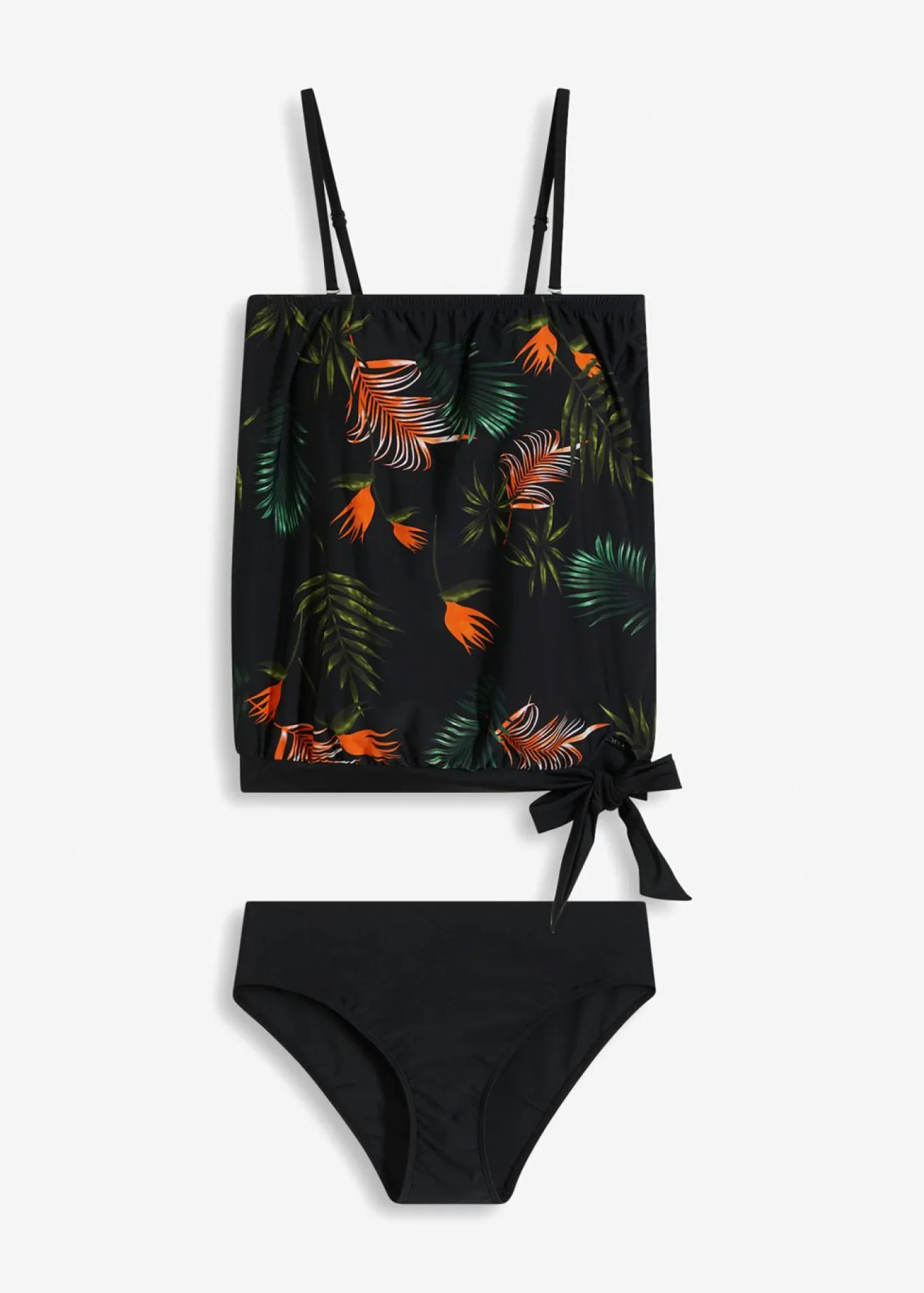 Tankini bandeau (2 piezas) con tirantes multiposición