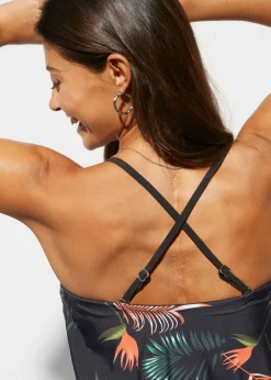 Tankini bandeau (2 piezas) con tirantes multiposición