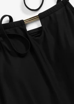 Tankini con aberturas en el escote (2 piezas)