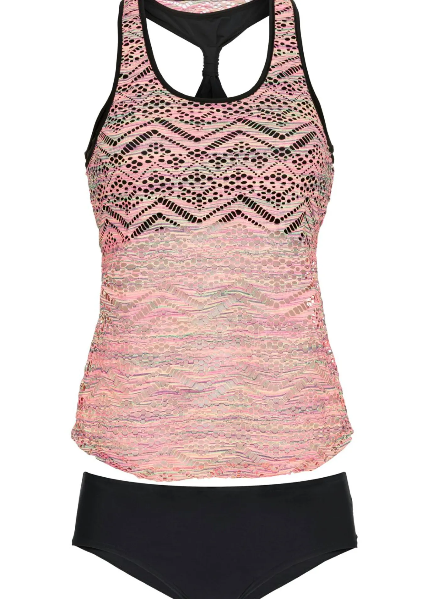 Tankini con encaje elástico (2 piezas)