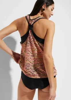 Tankini con encaje elástico (2 piezas)