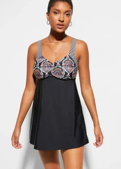 Tankini largo (2 piezas) con braguita high waist