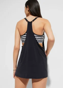 Tankini largo (2 piezas) con look a capas
