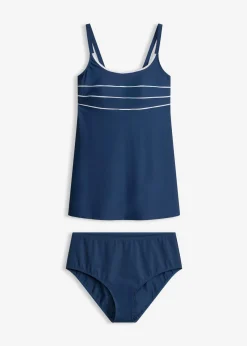 Tankini largo con costuras decorativas (2 piezas)
