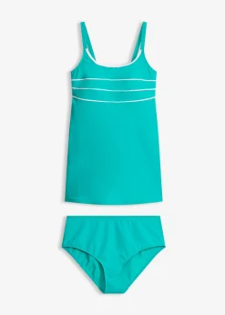 Tankini largo con costuras decorativas (2 piezas)