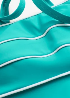 Tankini largo con costuras decorativas (2 piezas)