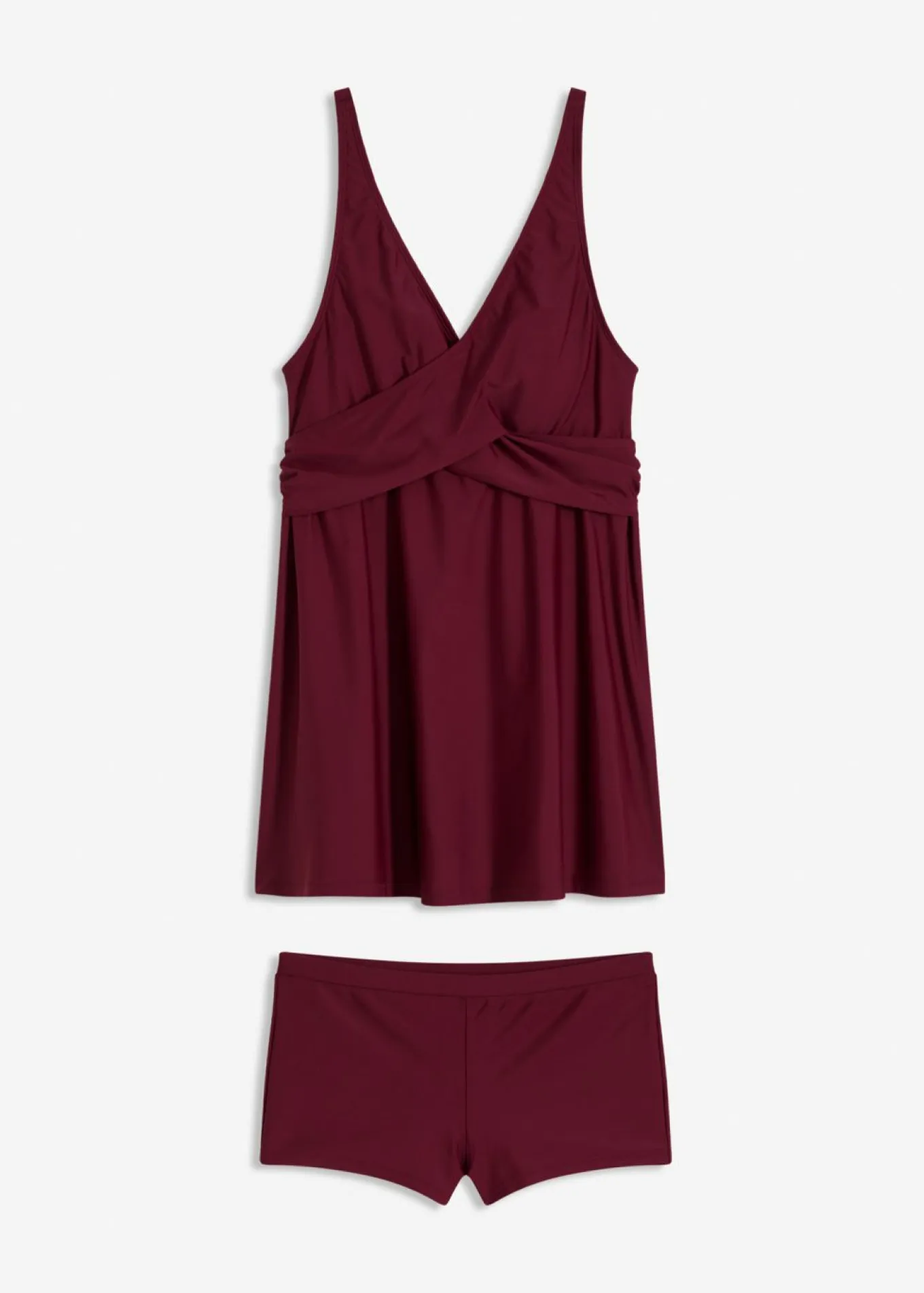 Tankini largo (2 piezas) con escote en V