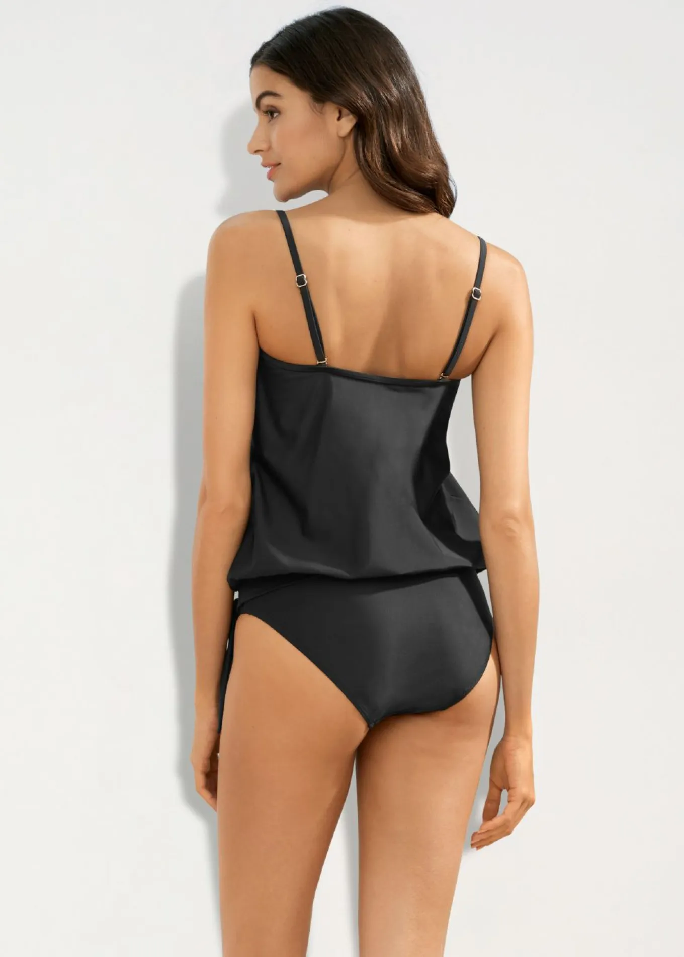 Tankini oversize con tirantes desmontables (2 piezas)