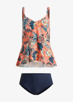 Tankini (2 piezas) con escote en V