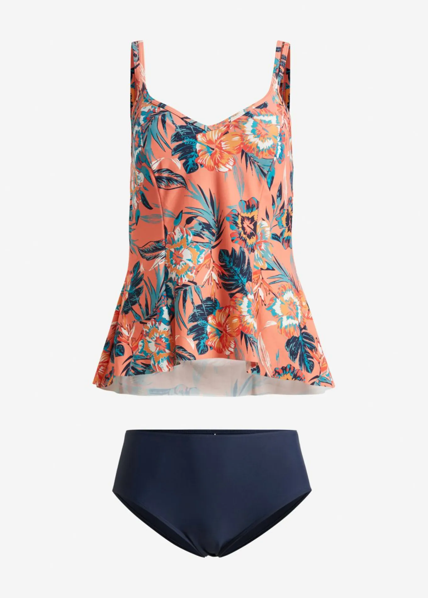 Tankini (2 piezas) con escote en V