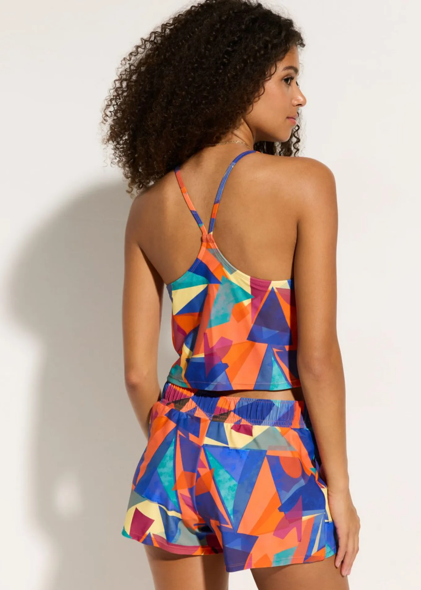 Tankini (2 piezas) con pantalón corto