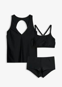 Tankini (3 piezas) con top tipo bandeau