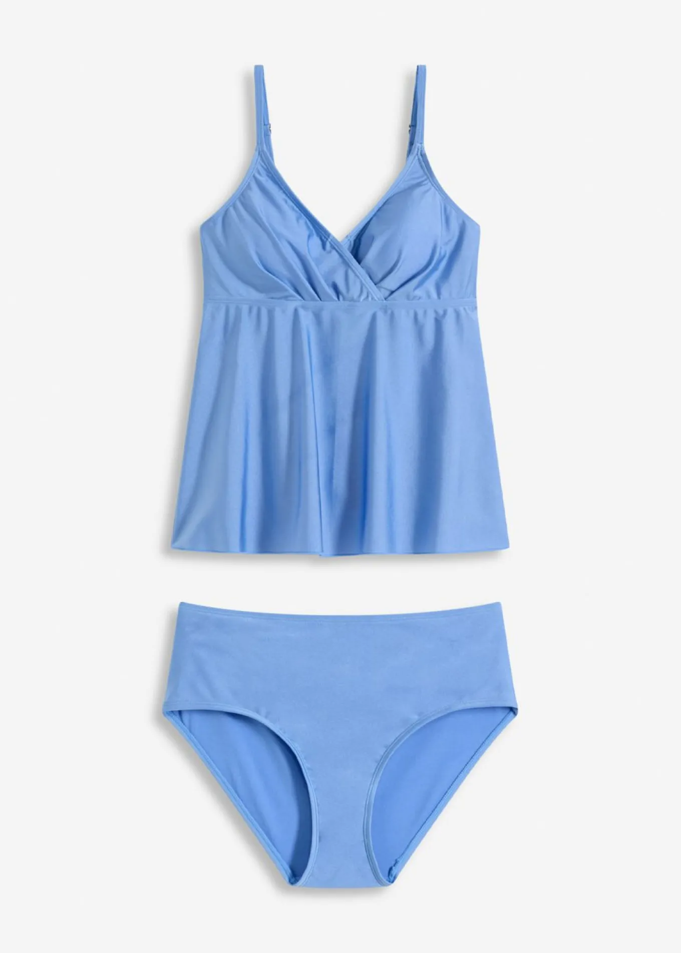 Tankini (2 piezas) de material brillante