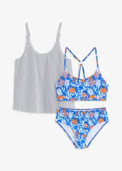 Tankini y parte superior (conjunto de 3 piezas)