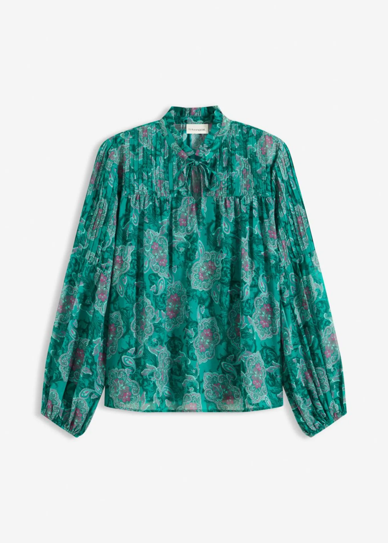 Túnica de gasa con patrón paisley