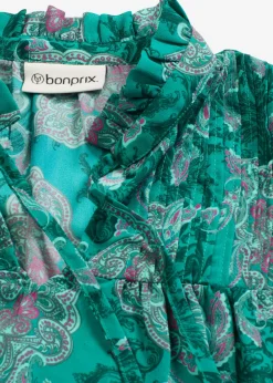 Túnica de gasa con patrón paisley