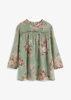 Túnica de gasa estampada