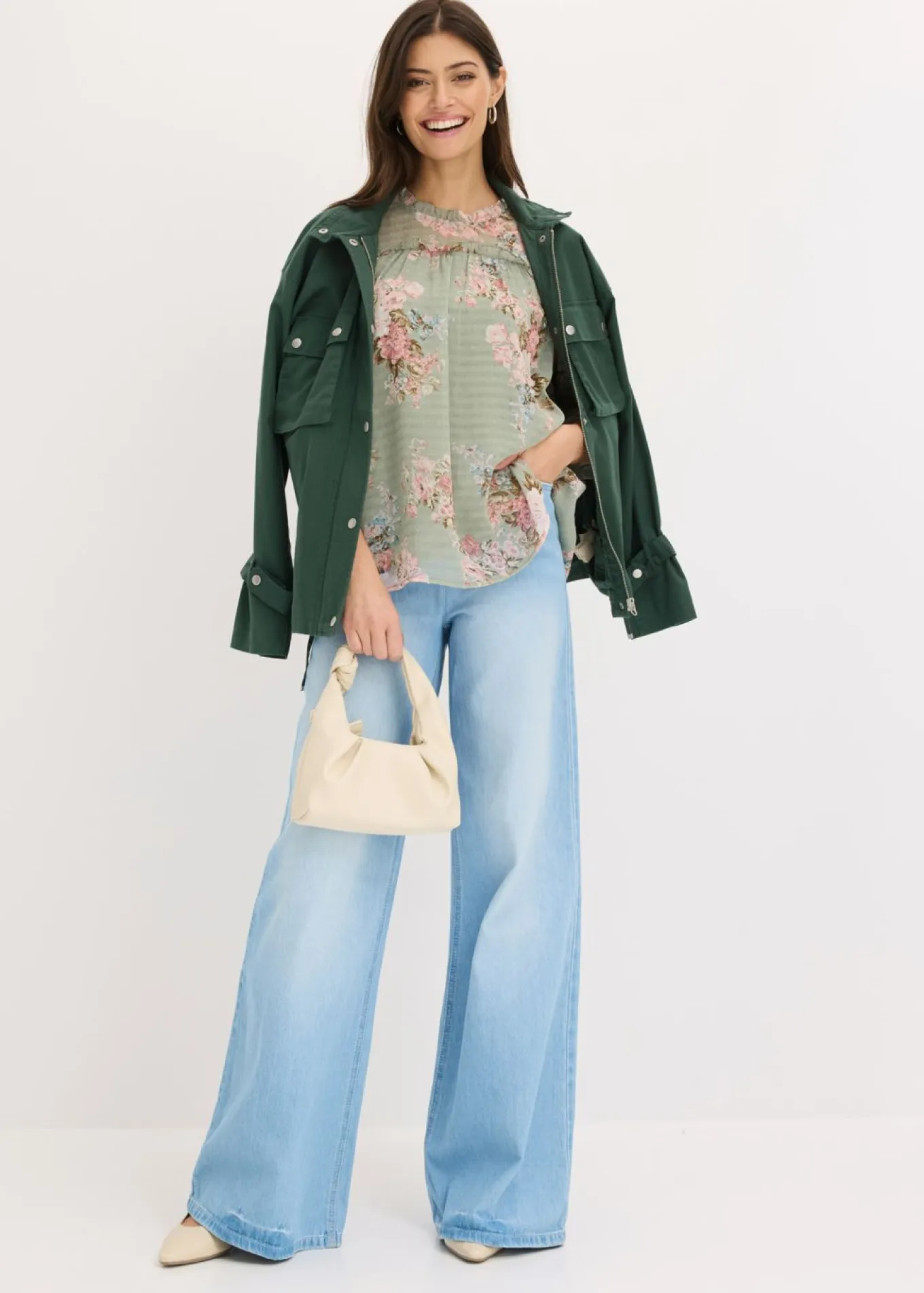 Túnica de gasa estampada