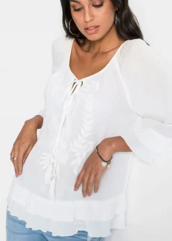 Túnica de viscosa suave