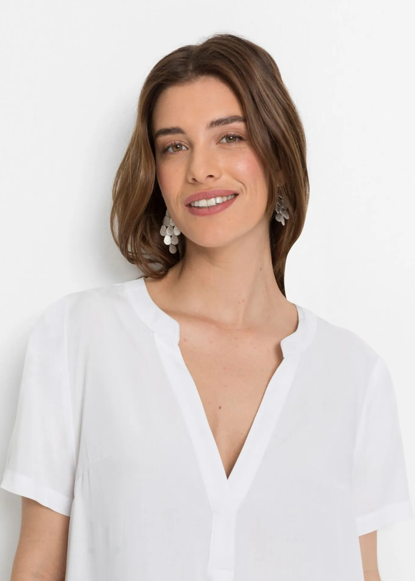 Túnica larga de viscosa sostenible
