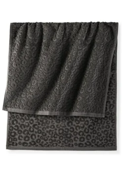 Toalla de mano de algodón con estampado de leopardo