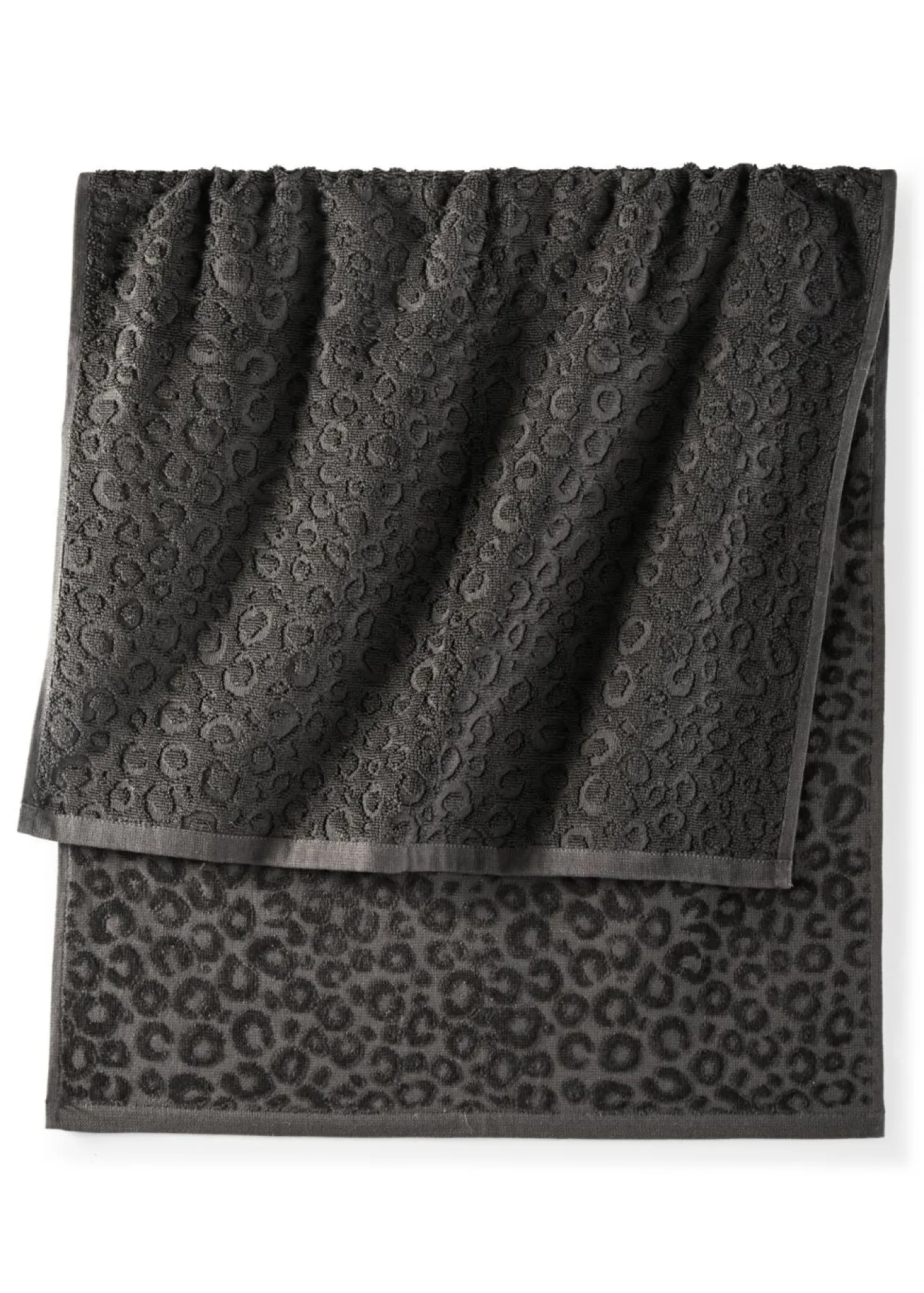 Toalla de mano de algodón con estampado de leopardo